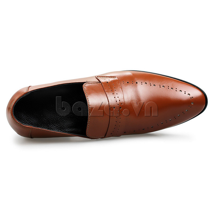 Giày nam cao Max Dovin AG149 kiểu dáng giày lười, mặt đục lỗ sang trọng lịch lãm 