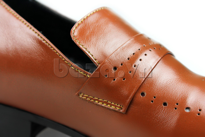 Giày nam cao Max Dovin AG149 kiểu dáng giày lười, mặt đục lỗ hoàn hảo từng chi tiết 