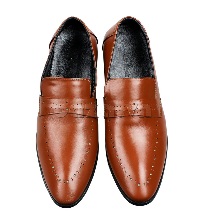 Giày nam cao Max Dovin AG149 kiểu dáng giày lười, mặt đục lỗ thời trang 