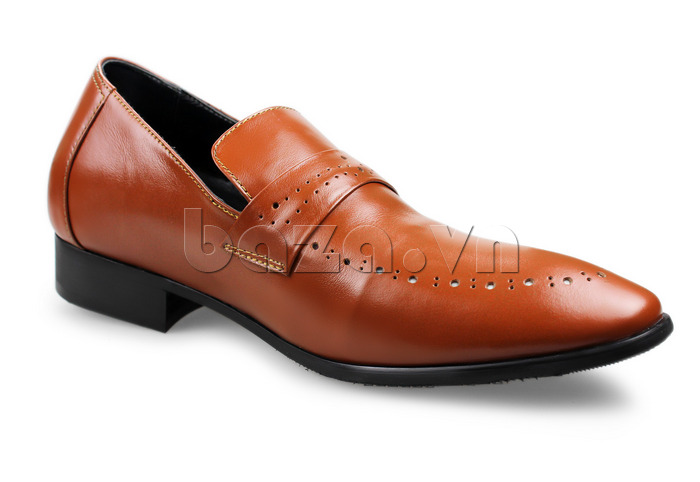 Giày nam cao Max Dovin AG149 kiểu dáng giày lười, mặt đục lỗ màu sắc đẹp 