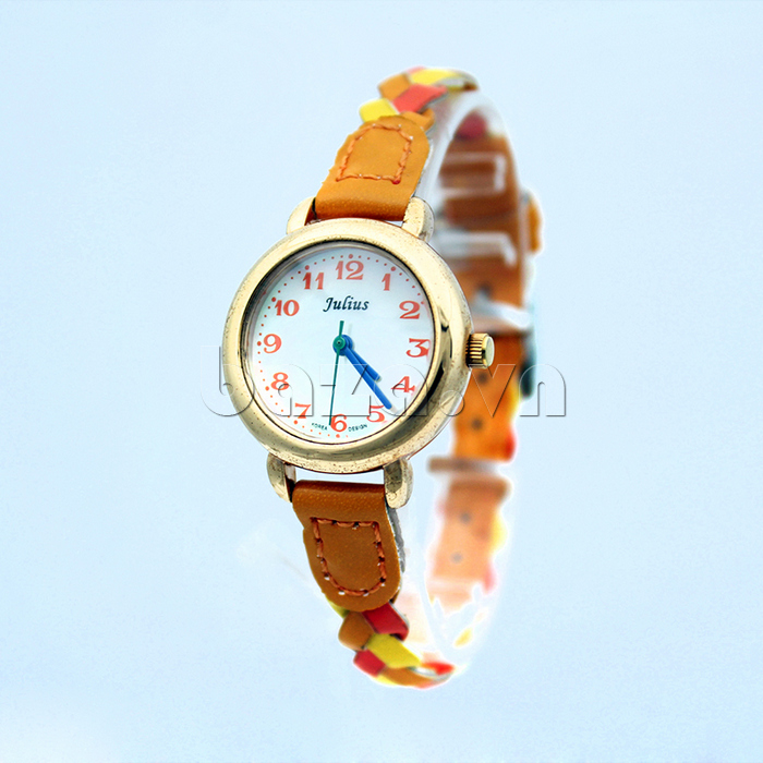 Đồng hồ nữ Julius JA689 Dây đeo thời trang chữ số nhiều màu sắc 