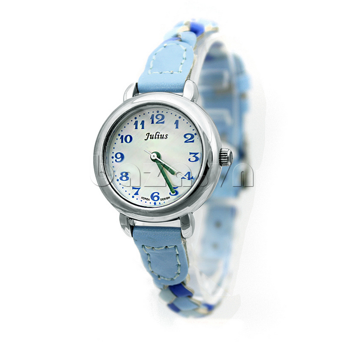 Đồng hồ nữ Julius JA689 Dây đeo thời trang màu xanh cá tính