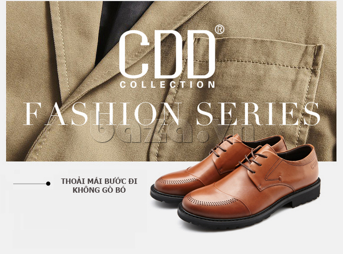 giày da nam thời trang CDD F2100 giúp nam giới thoải mái trong từng bước đi