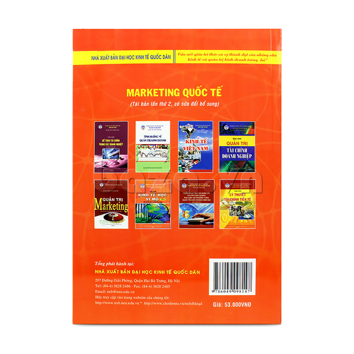 bìa sau sách Marketing quốc tế 
