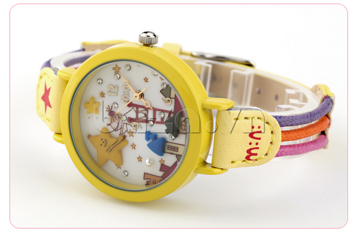 Đồng hồ nữ Mini MN953 dây hình vòng màu vàng đẹp mắt