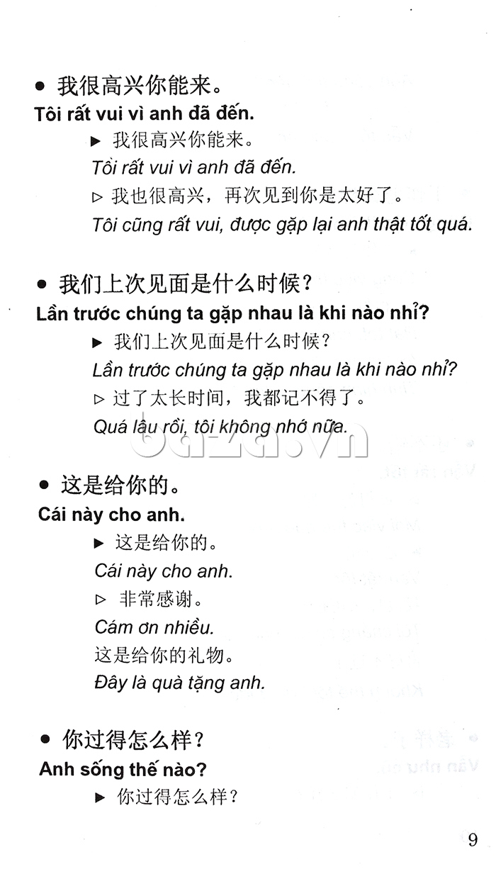 Cẩm nang Hội thoại Trung - Việt là cuốn sách hay cho bạn