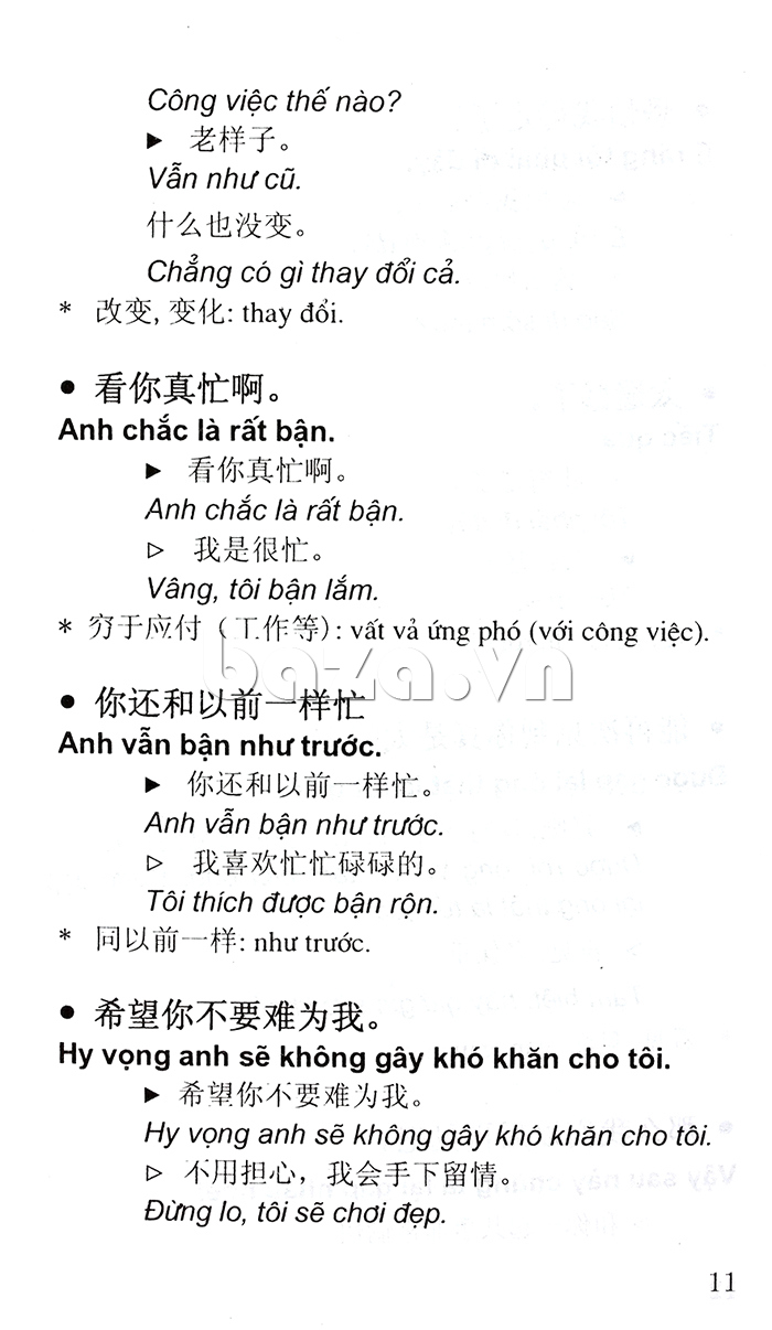 Cẩm nang Hội thoại Trung - Việt giúp bạn học tốt tiếng Trung