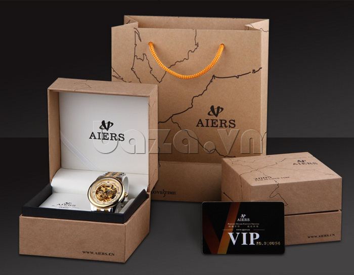 Đồng hồ nữ Aiers F127L chữ số to bản có hộp đựng vô cùng đẹp mắt 