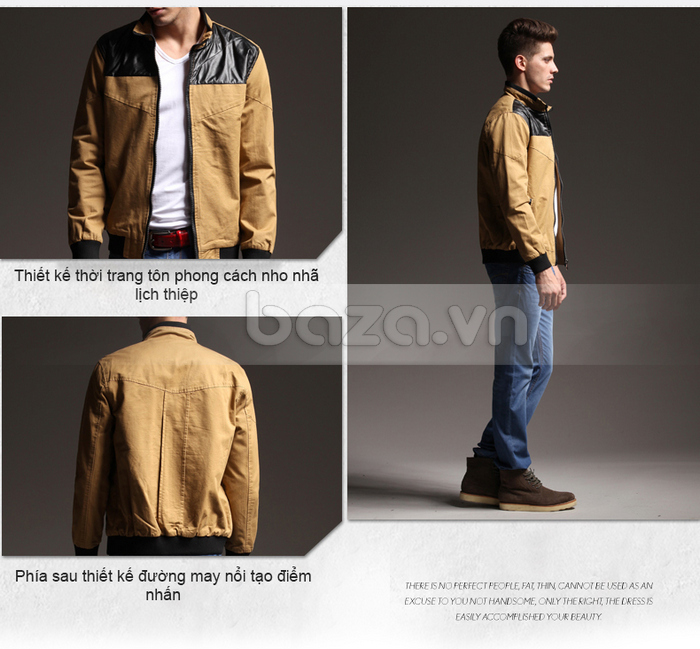 Baza.vn: Thiết kế áo Jacket thời trang, tôn lên phong cách nho nhã, lịch thiệp