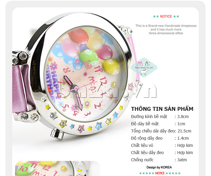 thông tin sản phẩm của Đồng hồ nữ Mini Happy Birthday
