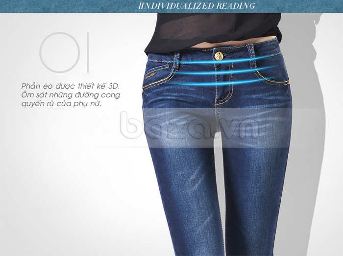 Quần Jeans nữ Bulkish ống đứng mài xước nhẹ kiểu dáng trẻ trung cuốn hút và đẹp