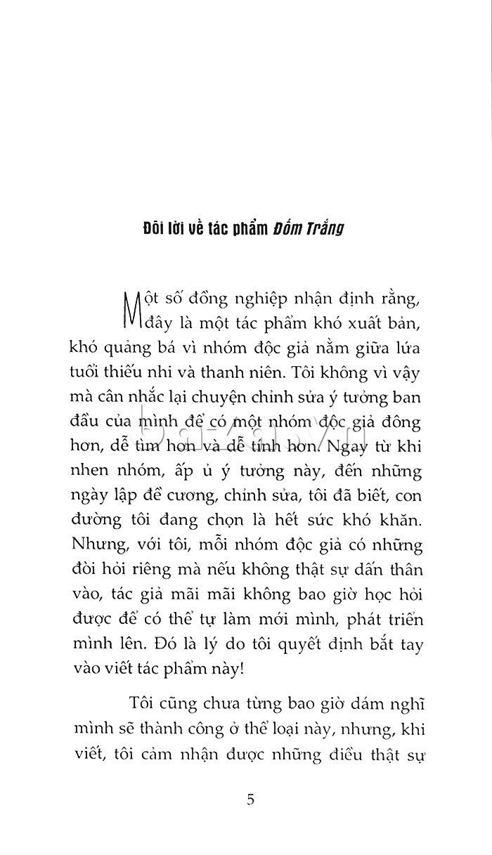 Đốm Trắng -Trương Thanh Thùy trích dẫn trong sách 