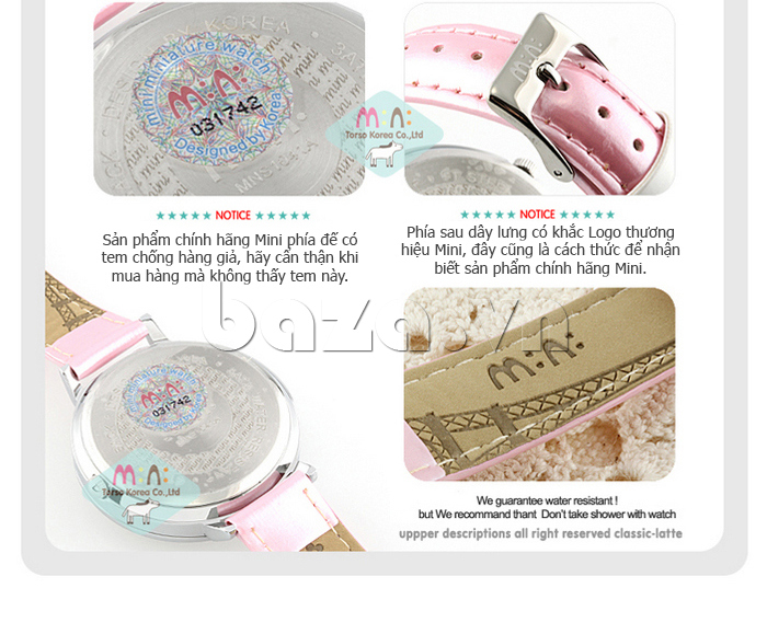  Đồng hồ nữ Mini Thiên nga trắng sản phẩm bảo hành chính hãng có tem dán cụ thể 