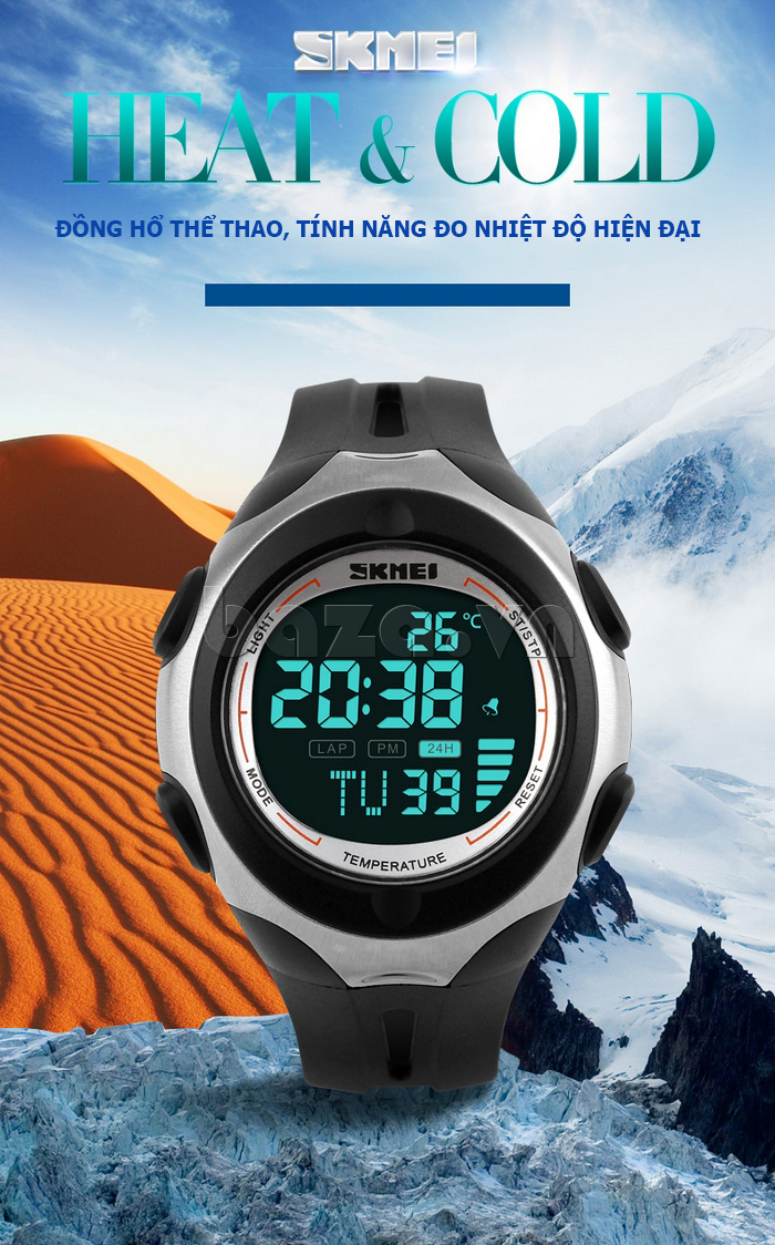 Đồng hồ thể thao nam đo nhiệt độ hiện đại Skmei 1080