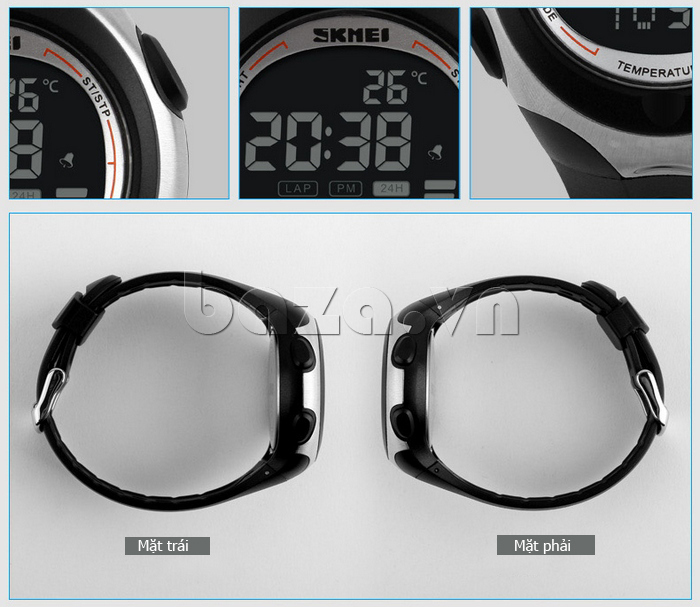 Đồng hồ thể thao nam Temperature Skmei 1080 phong cách