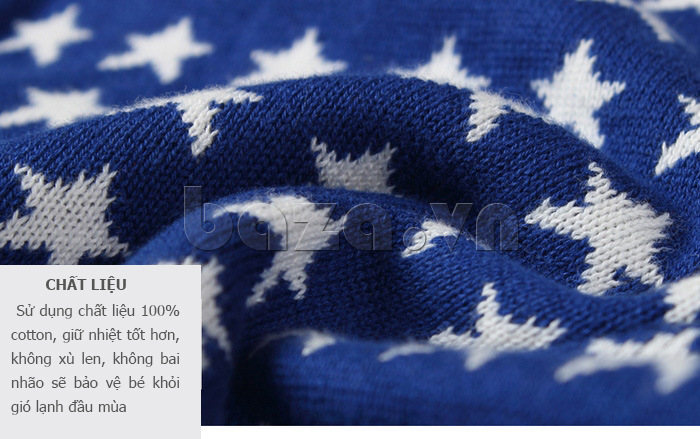 Áo len bé trai họa tiết ngôi sao Tiger Mini XH14CMY0153  chất liệu cotton