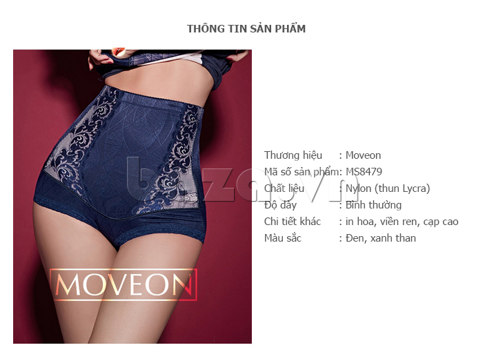 quần lót định hình cạp cao nữ Moveon MS8479
