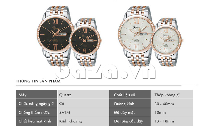 Đồng hồ nam Pafolina 5009M thiết kế tinh xảo