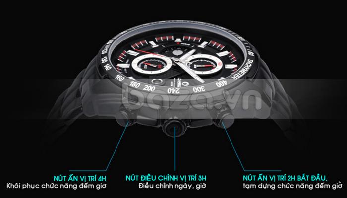 Đồng hồ nam Casima ST-8101-S8 có nhiều chức năng
