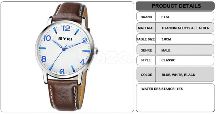 Đồng hồ nam Eyki 8621 kiểu dáng thời trang