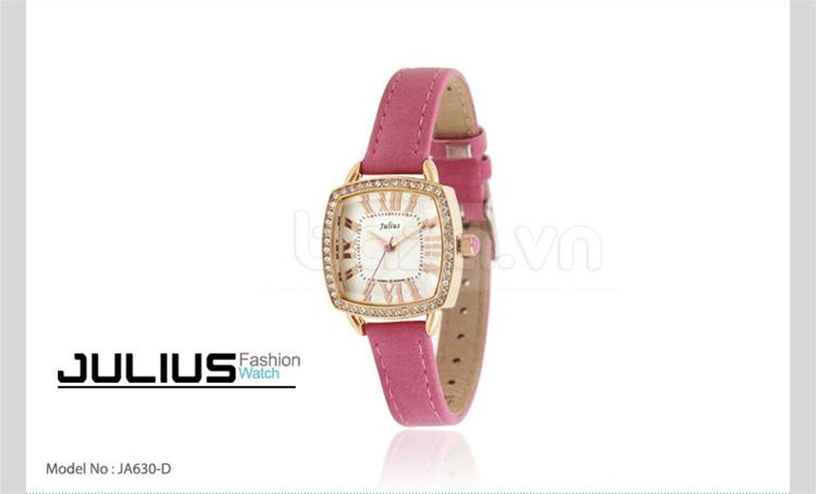 Đồng hồ nữ Julius JA630 dây đeo màu hồng