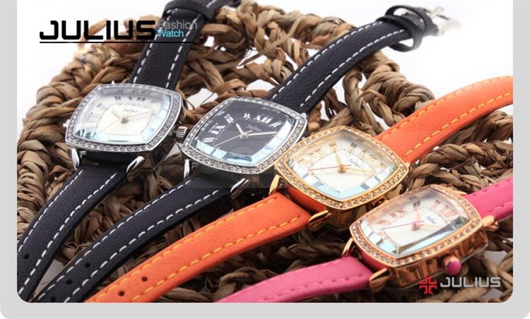 Đồng hồ nữ Julius JA630 có 4 phiên bản dây đeo