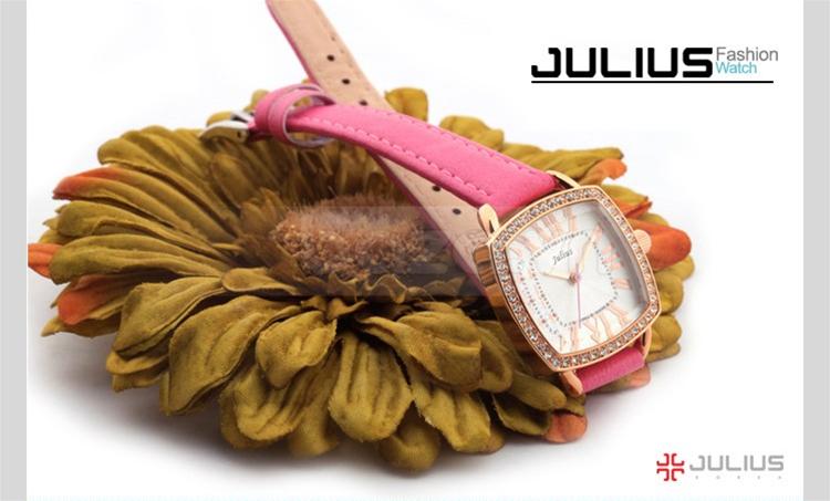Đồng hồ nữ Julius JA630 mặt vuông trẻ trung và cá tính