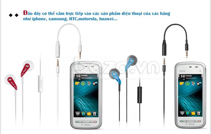 Tai nghe điện thoại Edifier H185P có thể tương thích với nhiều dòng điện thoại khác nhau