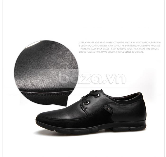 Giày CDD AN30202 chất liệu da bóng mịn, mềm mại dễ bảo quản