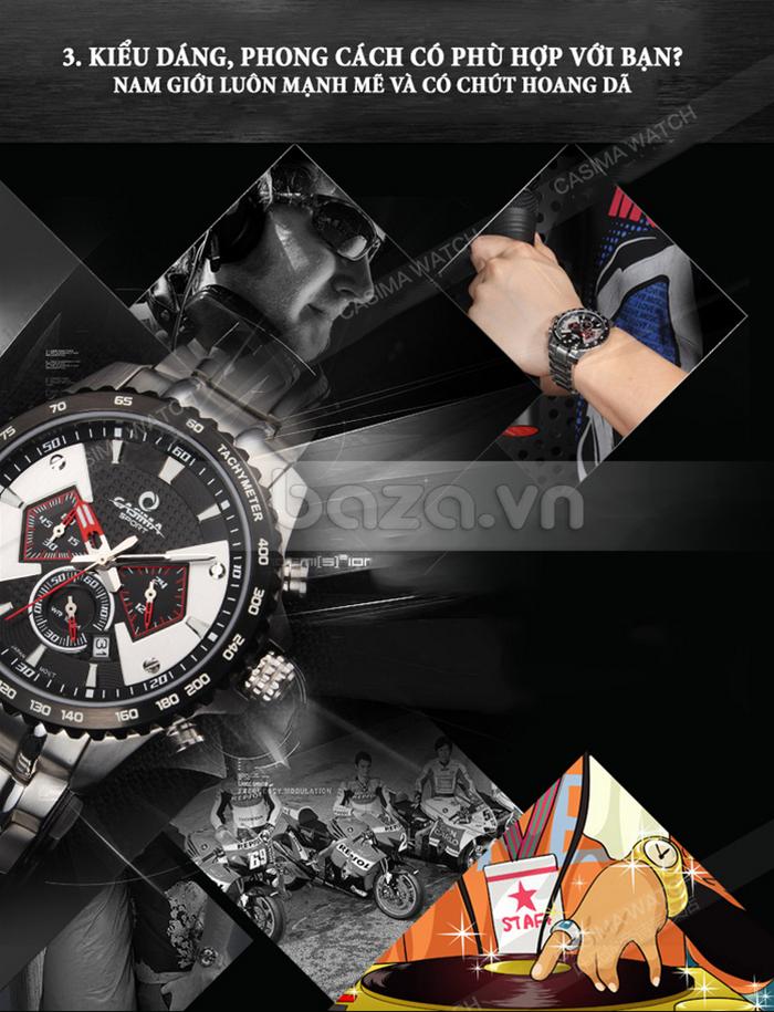 Đồng hồ nam Casima ST-8103-S8  phong cách nam tính