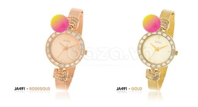 Đồng hồ nữ Julius JA491 phiên bản đồng và vàng