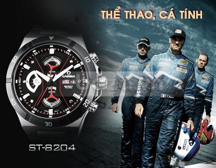 đồng hồ thể thao nam Casima ST8204S8 thể hiện phong cách mạnh mẽ của quý ông
