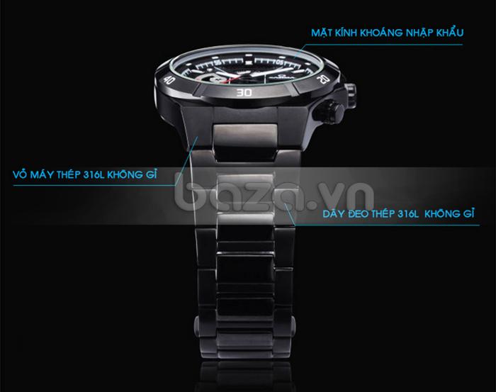 đồng hồ  nam Casima ST8204S8 thiết kế hào hoa, sang trọng