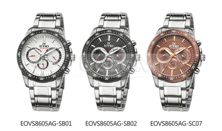đồng hồ thời trang nam Eyki EOVS8605AG có ba phiên bản