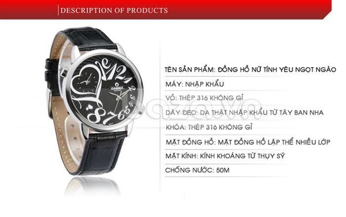 Đồng hồ nữ Casima SP-2602 là dòng đồng hồ thời trang nổi bật của Casima