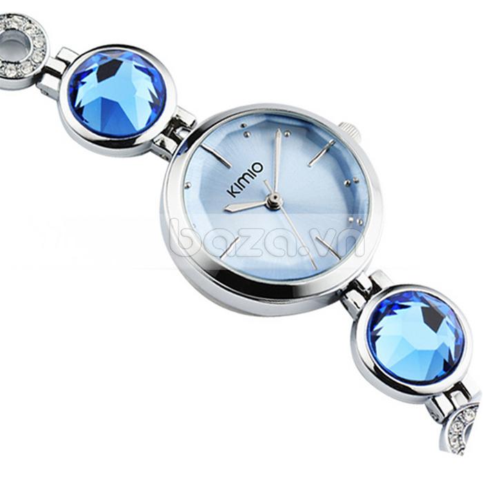 Đồng hồ KIMIO vòng tay sắc màu thời trang gắn đá cao cấp 