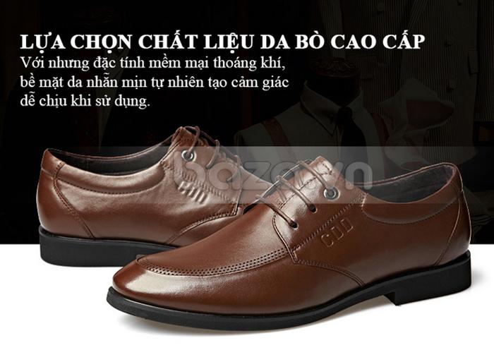 Giầy da nam thời trang CDD 19608 được dùng lót giày cao cấp