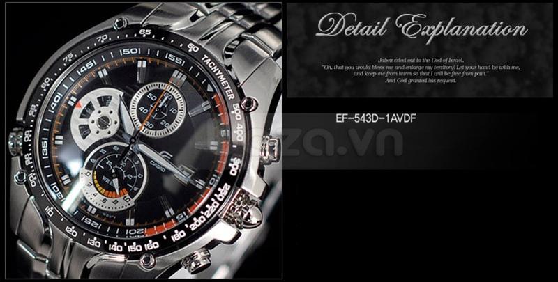 đồng hồ nam Casio Edifice EF-543D-1AVDF thiết kế hiện đại