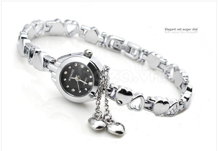 Baza.vn : Đồng hồ Kimio vòng tay thời trang kim cương Hàn Quốc