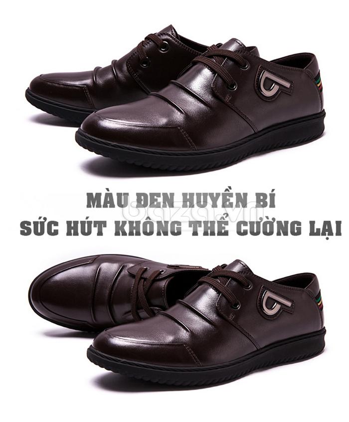 giày nam CDD 5811 màu đen huyền bí