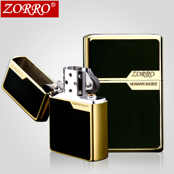 Bật lửa mạ vàng Zorro Z6007