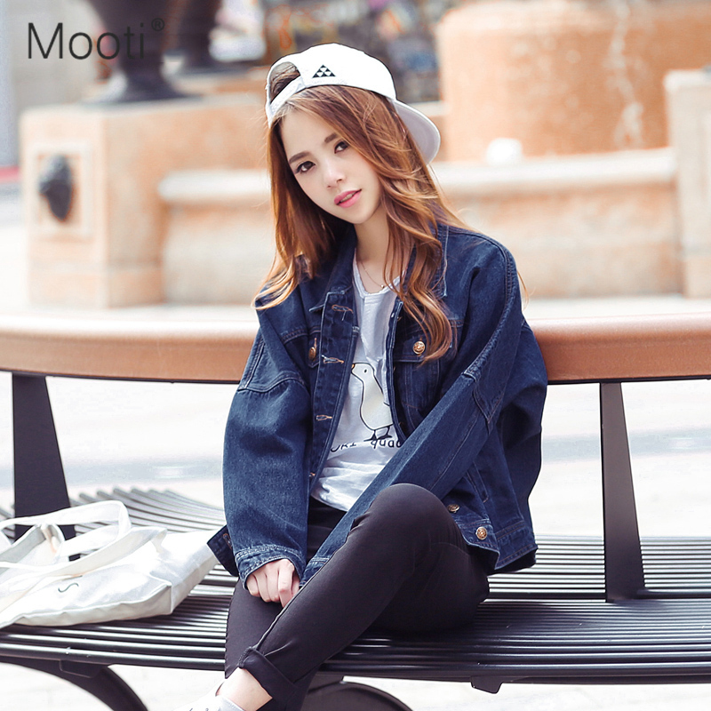 Áo khoác jeans nữ phong cách Hàn Quốc Mooti