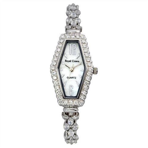 Đồng hồ nữ Royal Crown 3810 mặt lục giác độc đáo