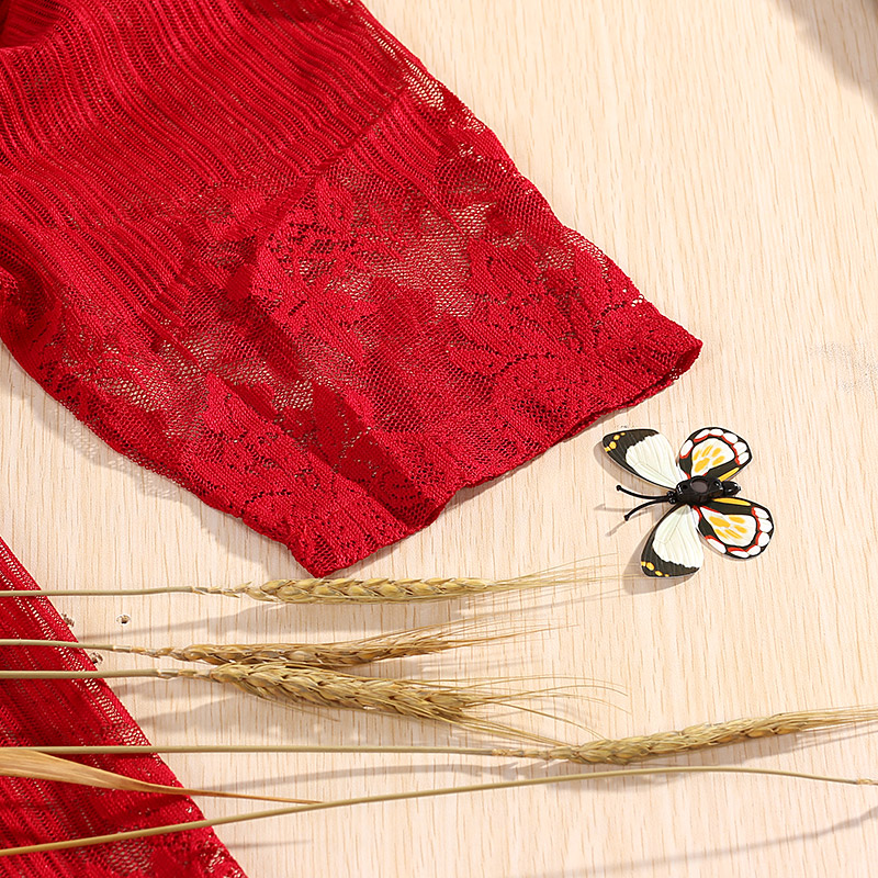 Bộ áo trung niên dệt floral Péman (gồm áo ôm sát nách và áo khoác ren hoa) 