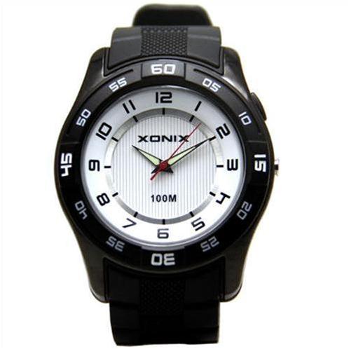 Đồng hồ thể thao Xonix QF đen mặt trắng