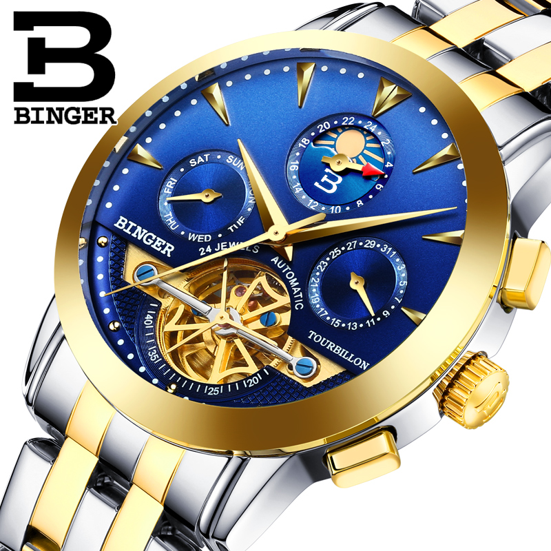 Đồng hồ nam chronograph Binger