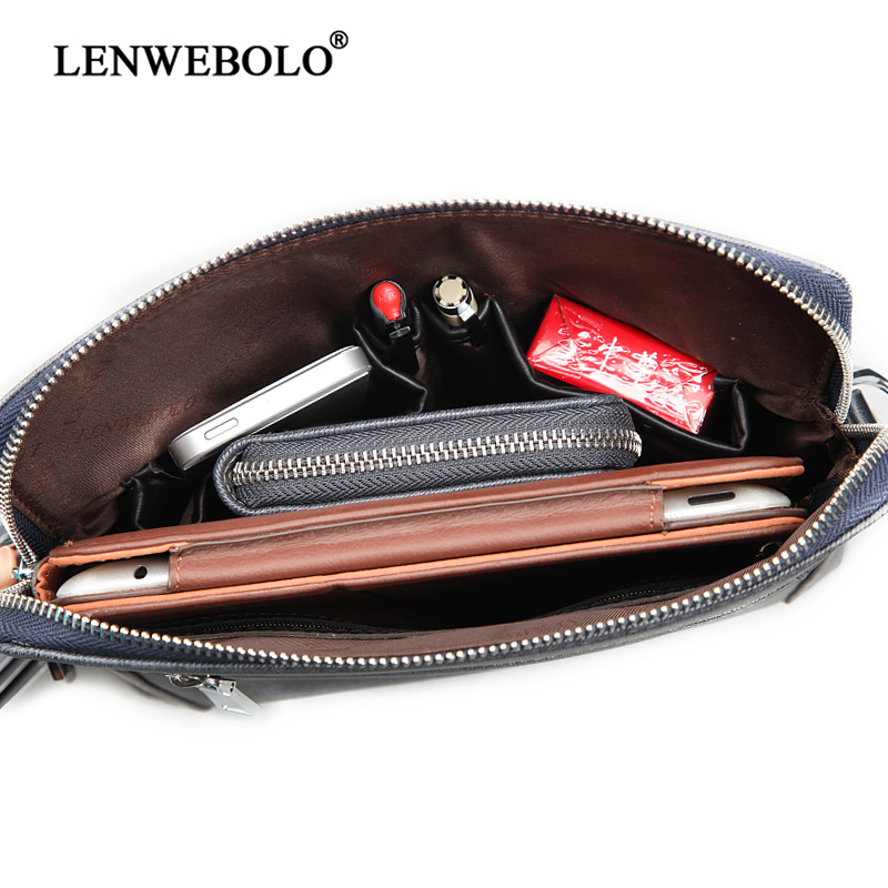 Bộ túi ví dây lưng LENWEBOLO phong cách doanh nhân