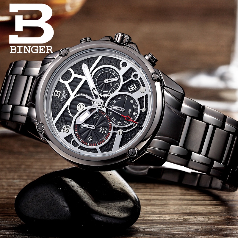 Đồng hồ doanh nhân nam Chronograph Binger CX1