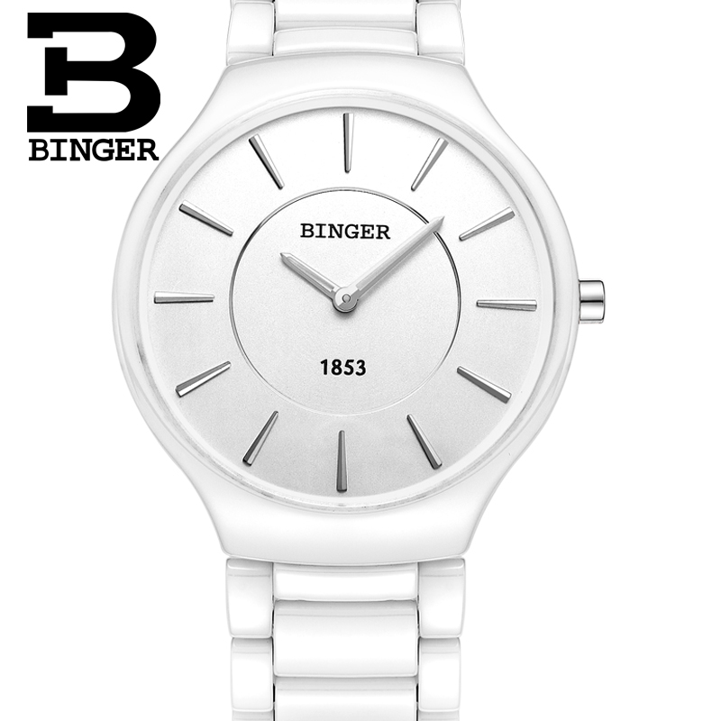 Đồng hồ nam dây gốm sứ Binger
