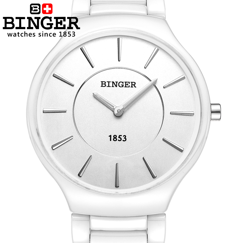 Đồng hồ nam dây gốm sứ Binger